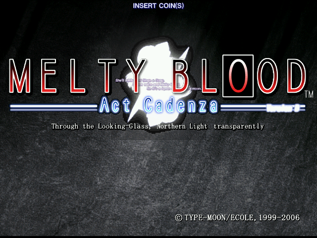 Melty Blood Act Cadenza Version B2 (Japan) (GDL-0039A) Title Screen