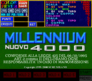 Millennium Nuovo 4000 (Version 1.6) Title Screen