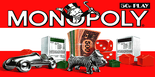 Monopoly (JPM) (SYSTEM5 VIDEO, set 1) Title Screen