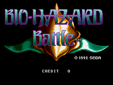 Bio-hazard Battle (Mega Play) Title Screen