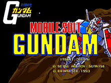 Mobile Suit Gundam Title Screen