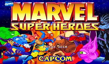 Marvel Super Heroes (US 951024 Phoenix Edition) (bootleg) Title Screen