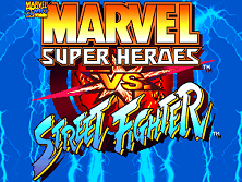 Marvel Super Heroes Vs. Street Fighter (Euro 970625) Title Screen