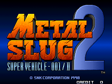 Metal Slug 2 - Super Vehicle-001/II (NGM-2410 ~ NGH-2410) Title Screen