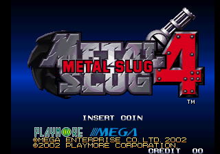 Metal Slug 4 (NGH-2630) Title Screen