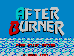 After Burner (Mega-Tech, SMS based) Title Screen