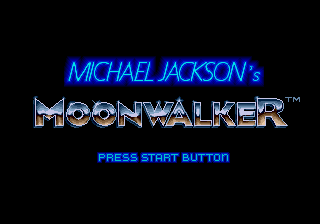 Michael Jackson's Moonwalker (Mega-Tech) Title Screen