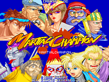 Martial Champion (ver EAB) Title Screen