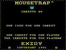Mouse Trap (version 5) Title Screen