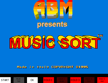 Music Sort (ver 2.02, English) Title Screen