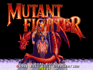 Mutant Fighter (World ver EM-4) Title Screen