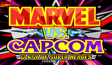 Marvel Vs. Capcom: Clash of Super Heroes (Brazil 980123) Title Screen