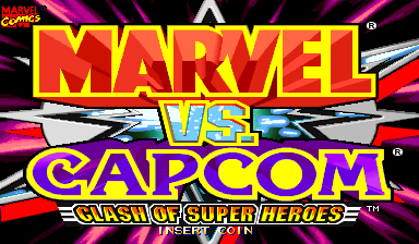 Marvel Vs. Capcom: Clash of Super Heroes (Japan 980123) Title Screen