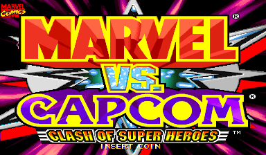Marvel Vs. Capcom: Clash of Super Heroes (Japan 980112) Title Screen