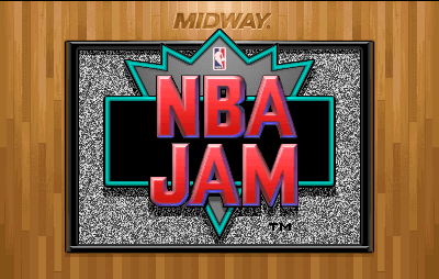 NBA Jam (rev 3.01 04/07/93) Title Screen