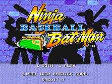 Ninja Baseball Bat Man (World) Title Screen