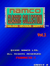 Namco Classic Collection Vol.1 Title Screen