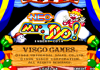 Neo Mr. Do! Title Screen