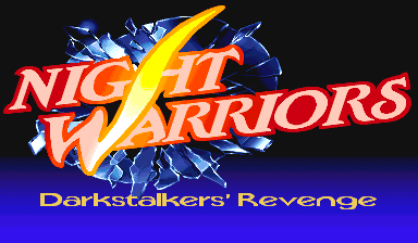 Night Warriors: Darkstalkers' Revenge (Euro 950316) Title Screen