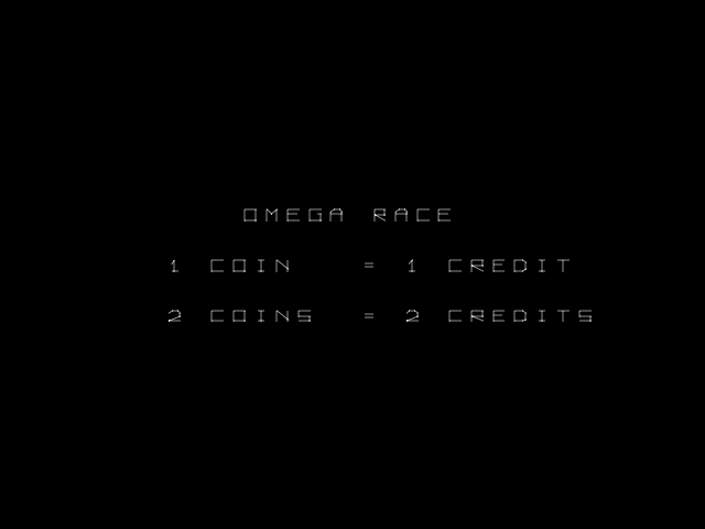 Omega Race (set 1) Title Screen