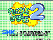 Puzzle Bobble 2 / Bust-A-Move Again Title Screen