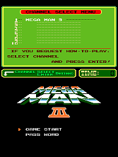 Mega Man III (PlayChoice-10) Title Screen