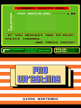 Pro Wrestling (PlayChoice-10) Title Screen