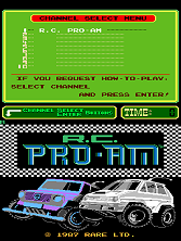R.C. Pro-Am (PlayChoice-10) Title Screen