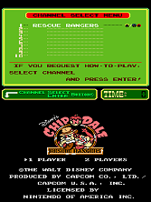 Chip'n Dale: Rescue Rangers (PlayChoice-10) Title Screen