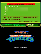 Teenage Mutant Ninja Turtles (PlayChoice-10) Title Screen