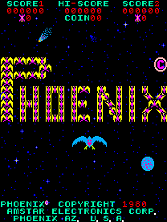 Phoenix (Amstar, set 1) Title Screen
