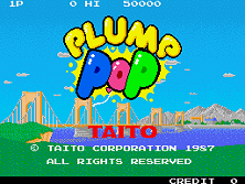 Plump Pop (Japan) Title Screen