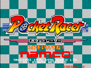 Pocket Racer (Japan, PKR1/VER.B) Title Screen