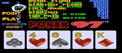 Poker Only '97 (Talking ver. 3.3) Title Screen