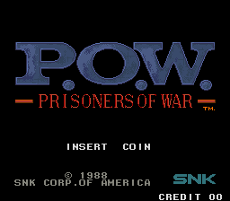 P.O.W. - Prisoners of War (US version 1) Title Screen