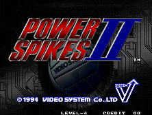 Power Spikes II (NGM-068) Title Screen