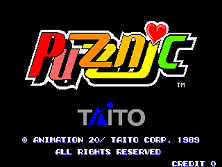 Puzznic (World) Title Screen