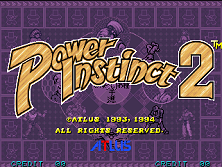 Power Instinct 2 (US, Ver. 94/04/08) Title Screen