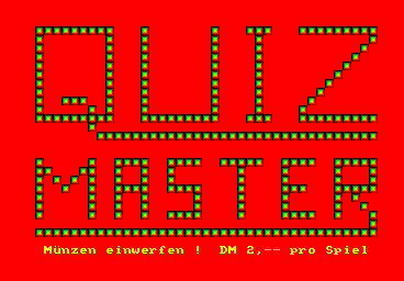 Quizmaster (German) Title Screen