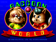 Raccoon World Title Screen