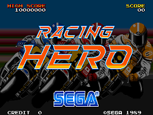 Racing Hero (FD1094 317-0144) Title Screen