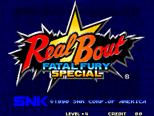 Real Bout Fatal Fury Special / Real Bout Garou Densetsu Special Title Screen