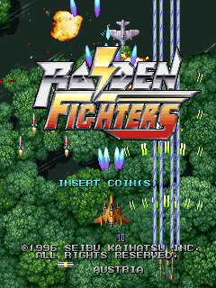 Raiden Fighters (Austria) Title Screen