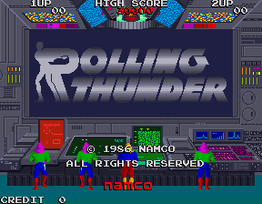 Rolling Thunder (rev 3) Title Screen