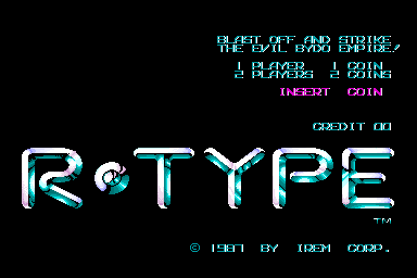 R-Type (World) Title Screen
