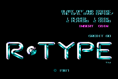 R-Type (World bootleg) Title Screen