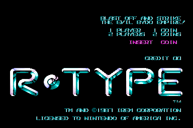 R-Type (US) Title Screen