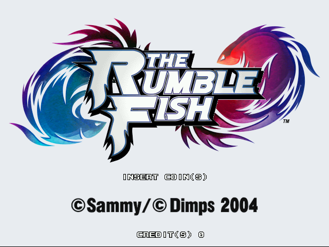 The Rumble Fish Title Screen
