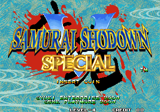 Samurai Shodown V Special / Samurai Spirits Zero Special (NGH-2720, 2nd release, less censored) Title Screen