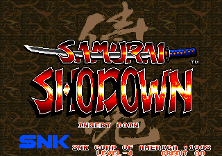 Samurai Shodown / Samurai Spirits (NGM-045) Title Screen